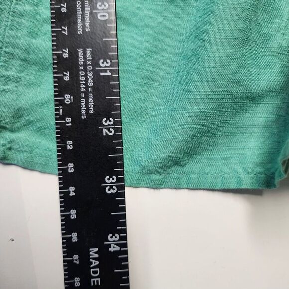 Knox Rose Boho Embroidered Dress Women XS Green Off Shoulder Cotton Viscose - Picture 8 of 8